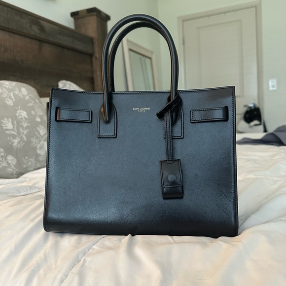 Yves Saint Laurent Handbags - YSL Saint Laurent SAC DE JOUR NANO IN SMOOTH LEATHER black purse